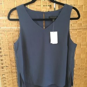 Ladies Sleeveless Blouse with Flattering Bottom